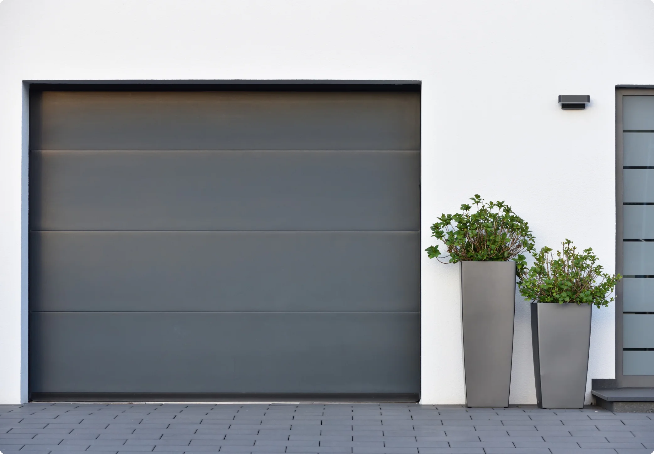 gray garage door