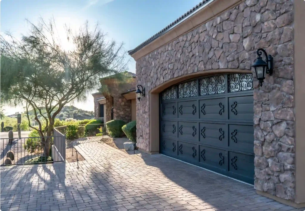 Custom garage door installation