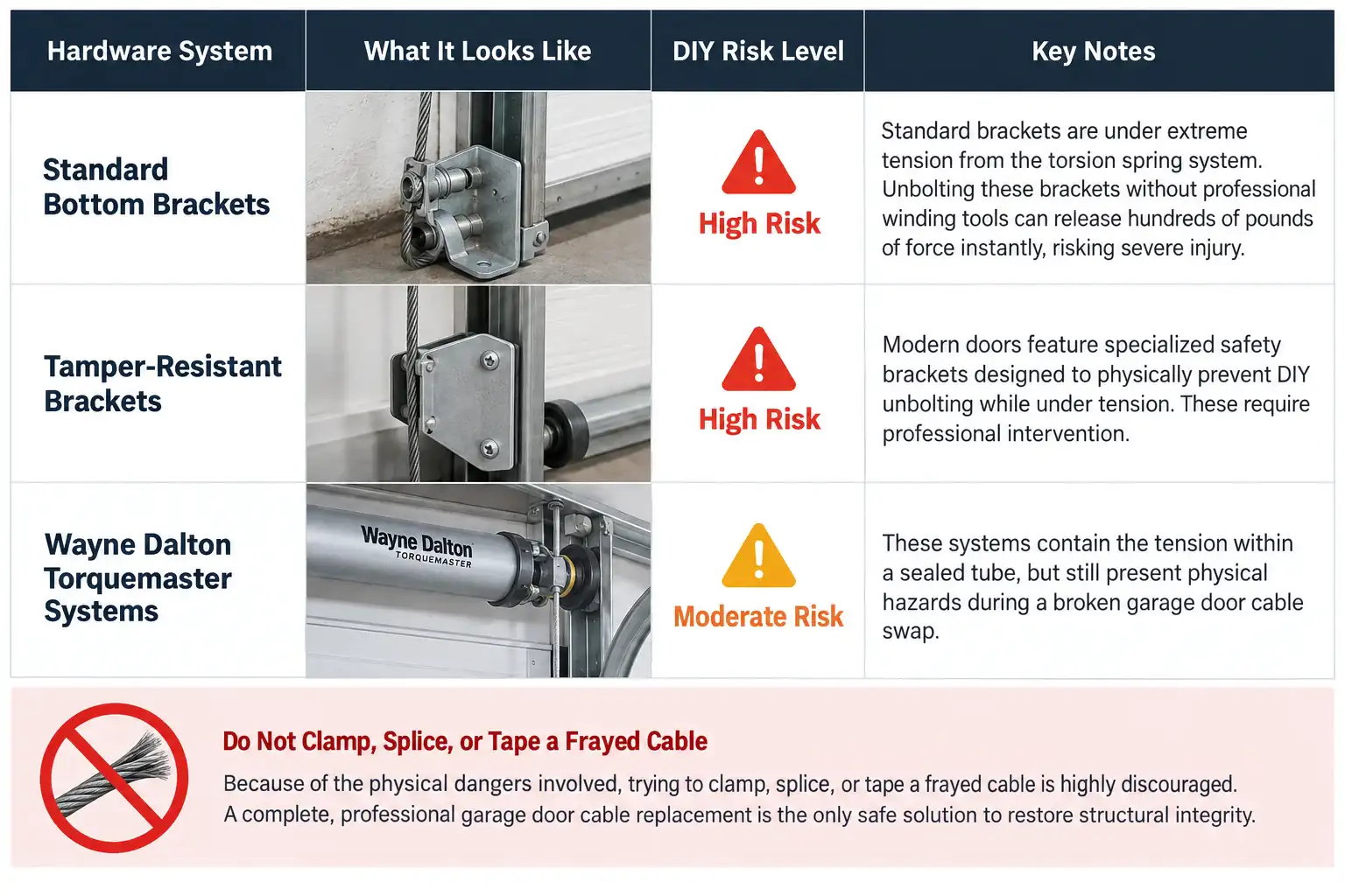 Garage Door Cable Safety Guide