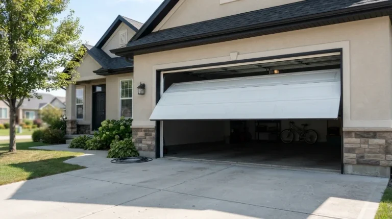 garage door opens then goes down photo