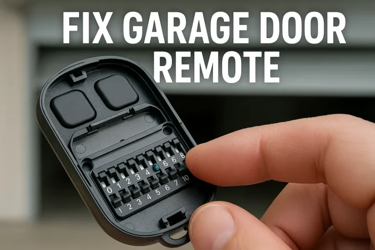 program pair dip switch garage door remotes photo