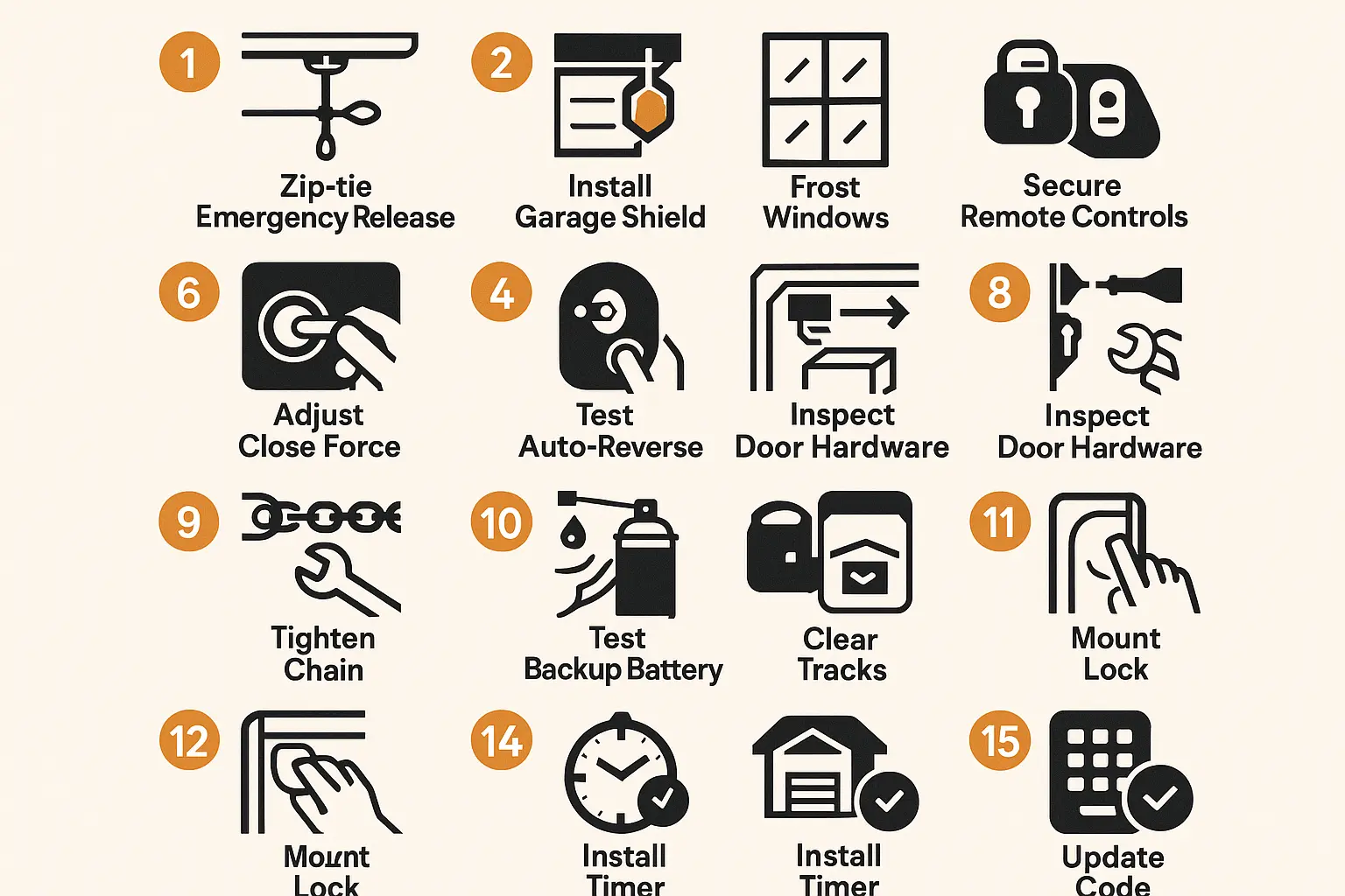 A practical guide illustrating key physical security steps every homeowner can follow to protect their garage door opener from both physical and digital threats.