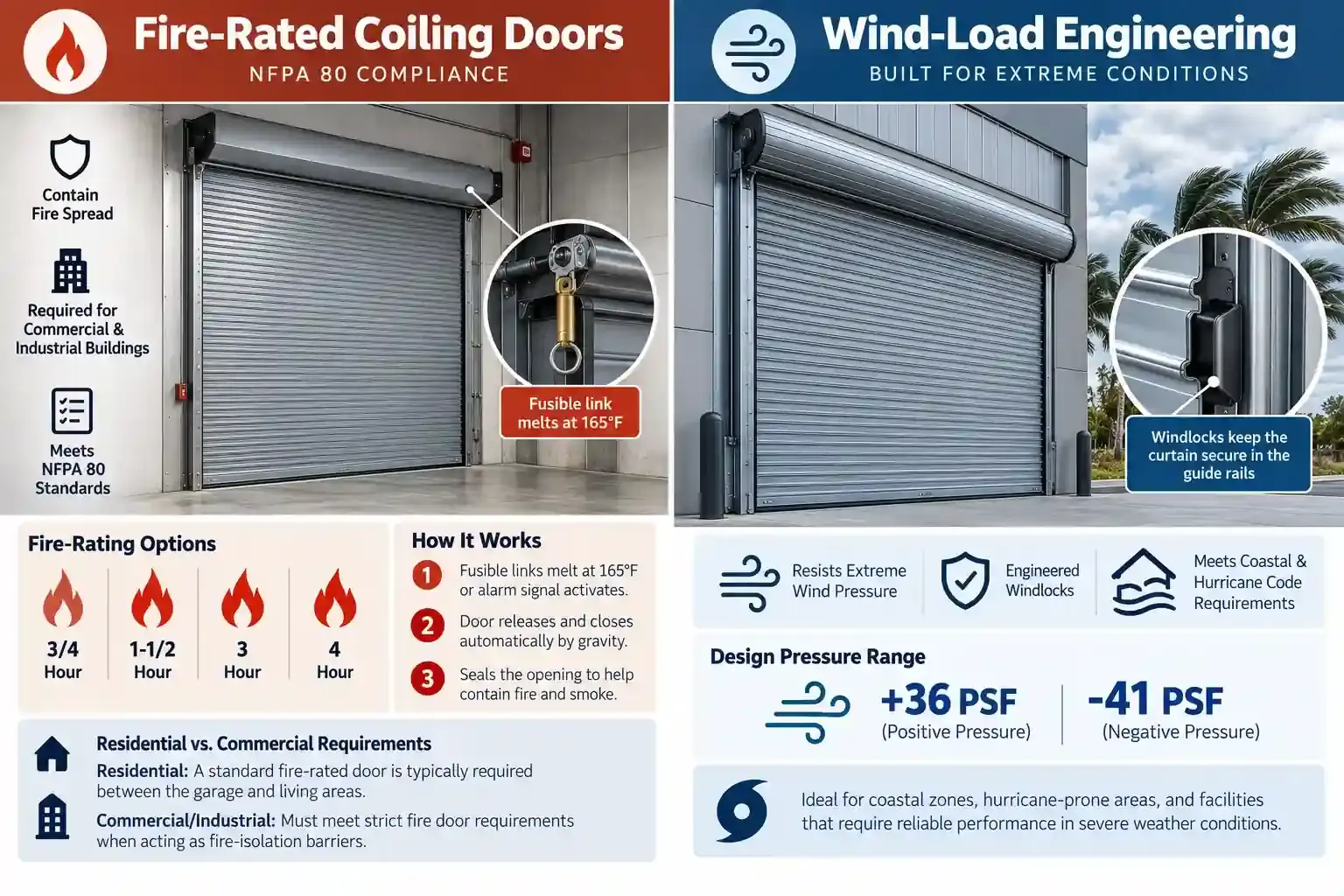 fire rated coiling door