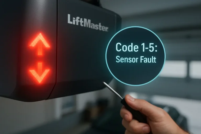 garage door diagnostic codes photo