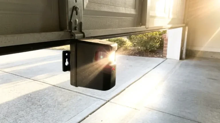 garage door sensor sun glare fix photo