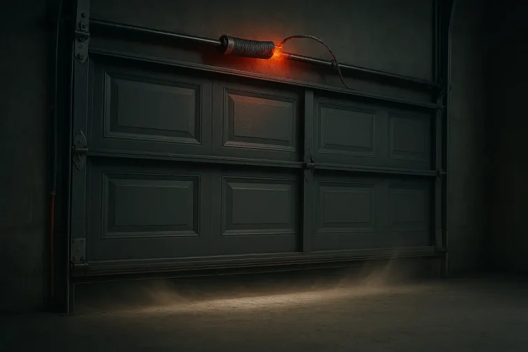 garage door slamming shut photo