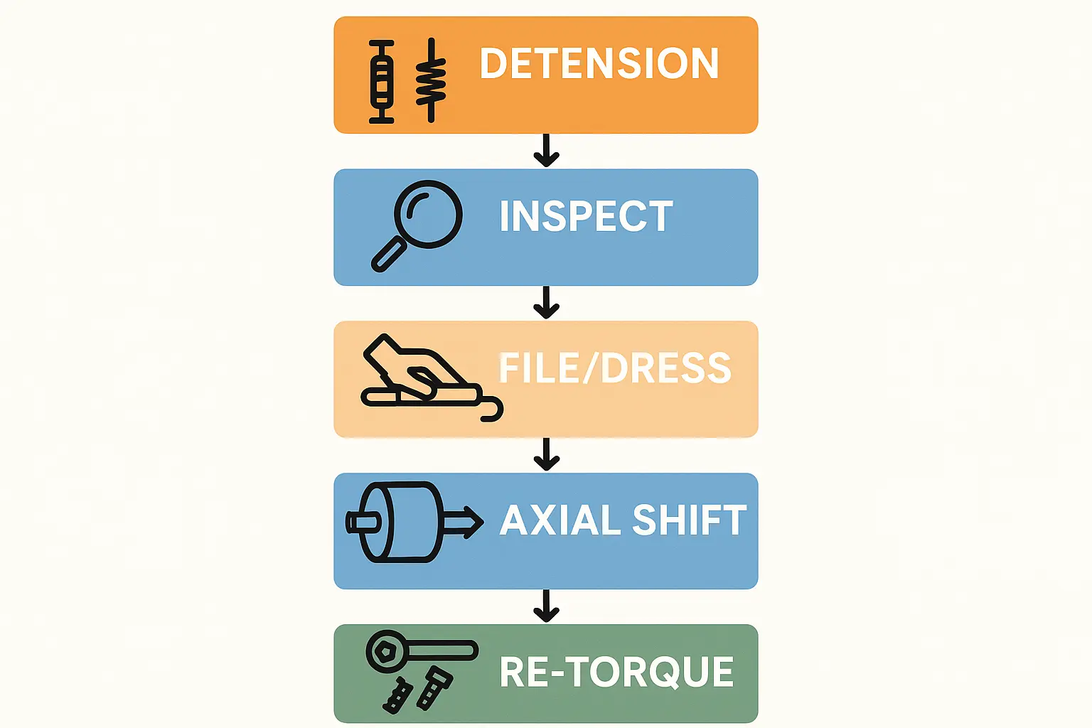 Rehabilitating a damaged shaft: Follow these five essential steps to restore set screw grip and avoid costly replacements.