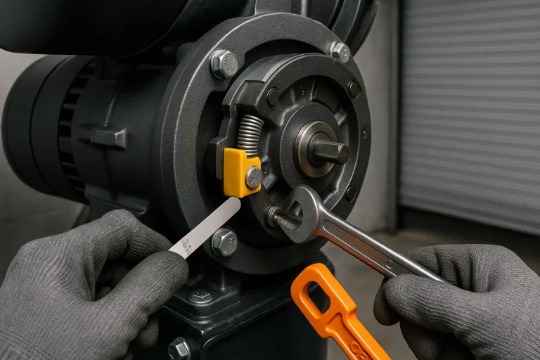 commercial door motor brake adjustment photo