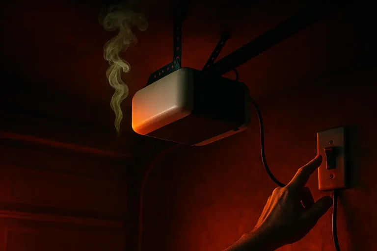 garage door opener burning smell photo