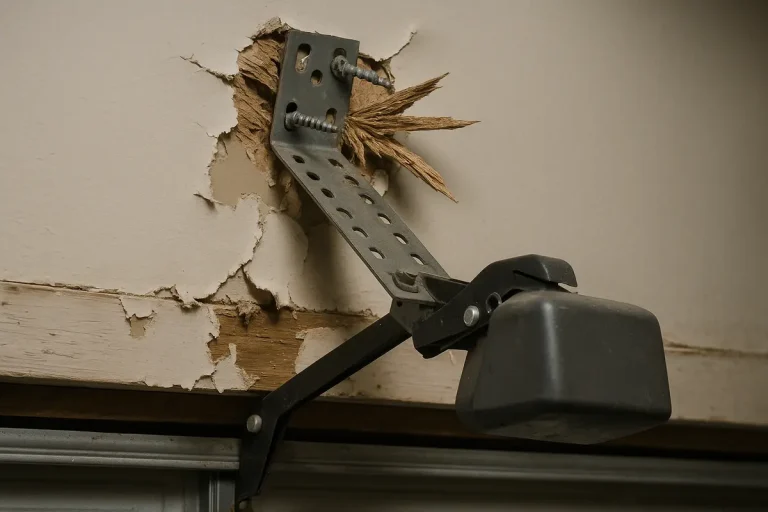 opener header bracket repair photo