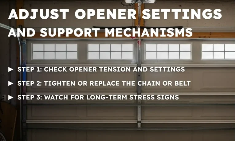 3. Adjust Opener Settings and Support Mechanisms