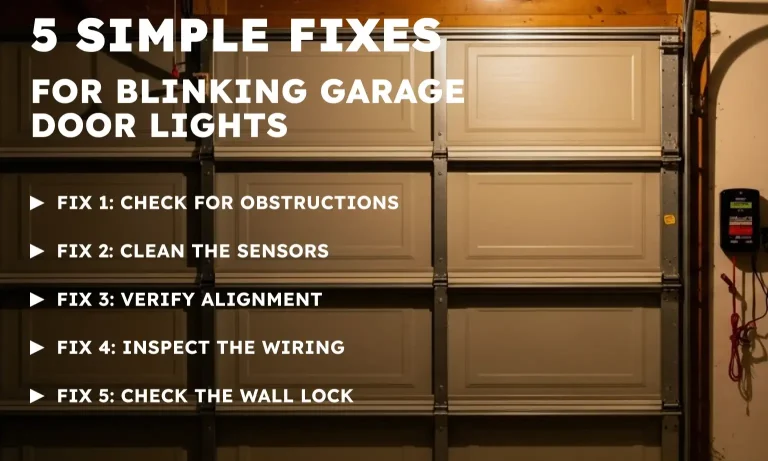 5 Simple Fixes for Blinking Garage Door Lights