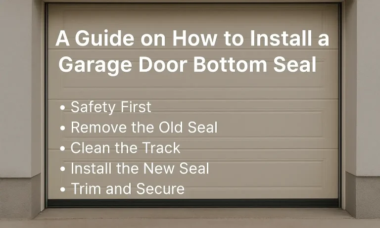 A Guide on How to Install a Garage Door Bottom Seal