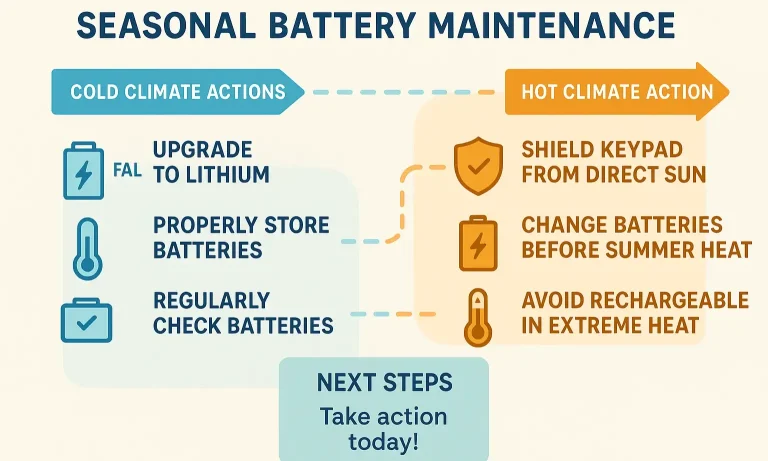 A Proactive Plan: Your Year-Round Guide to Keypad Battery Health