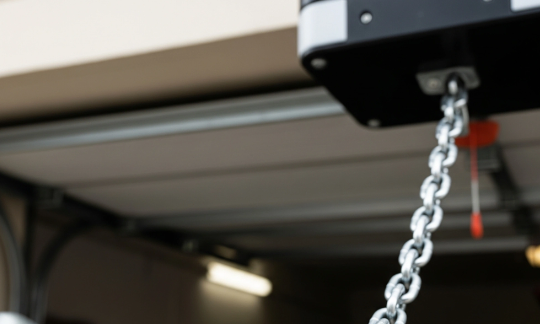 Adjusting the Tension on a Chain Drive Garage Door Opener