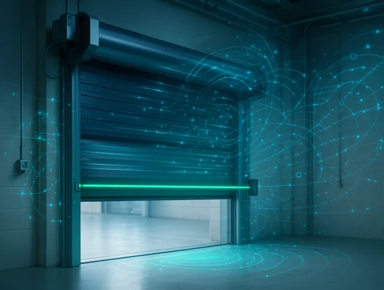 smart commercial garage door automation photo