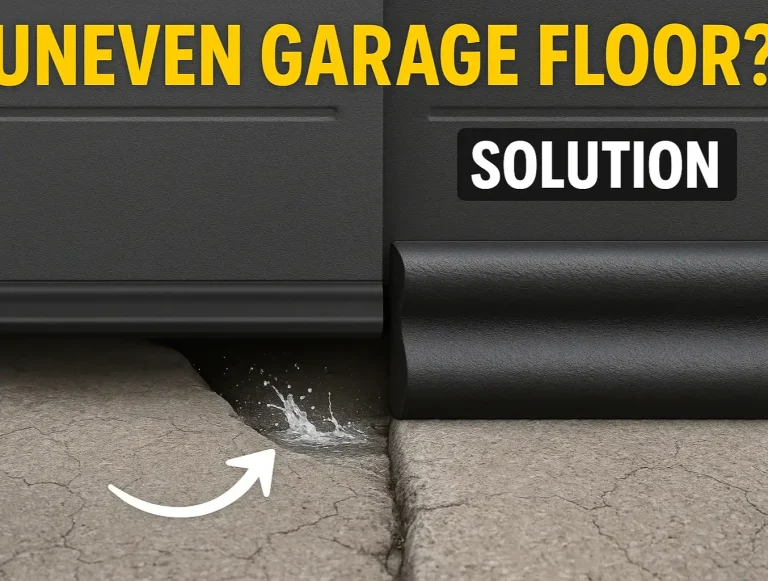 garage door bottom seal uneven floors photo