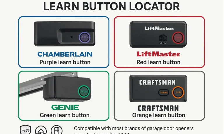 Brand-Specific Guide to Garage Door Learn Buttons