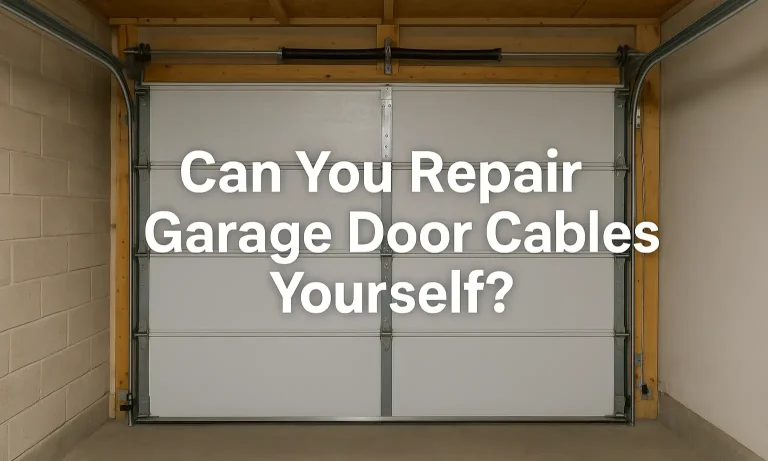 Can You Repair Garage Door Cables Yourself