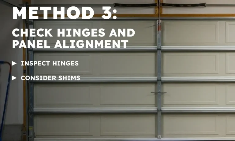 Check Hinges and Panel Alignment