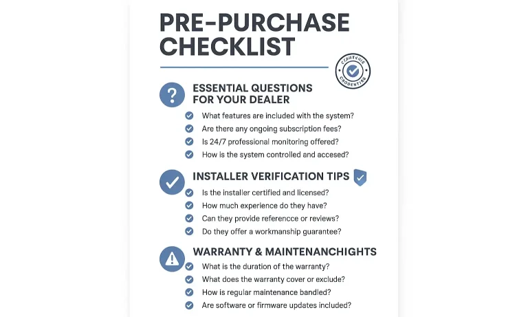 Checklist to verify, compare, and choose the right garage door
