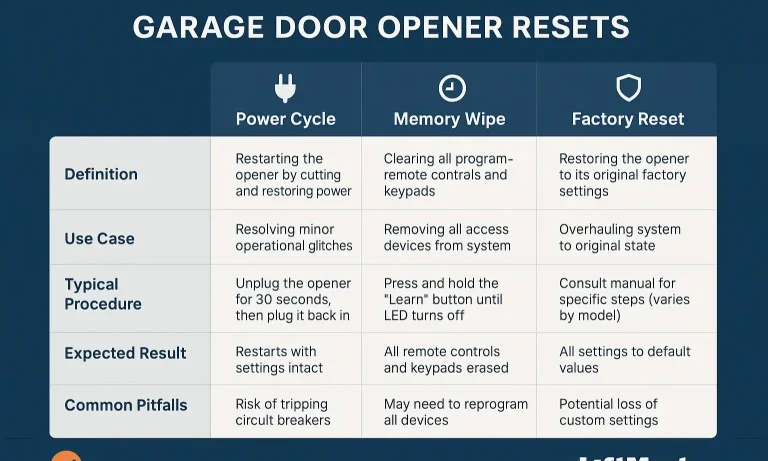 Choosing the Right Reset for Your Garage Door Problem