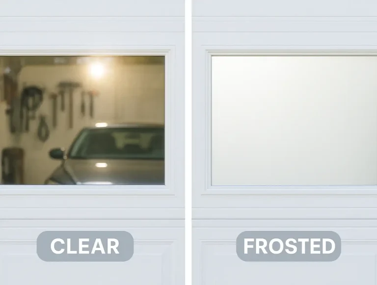garage window privacy light photo