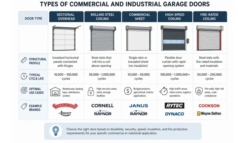 Commercial Door Comparison Matrix