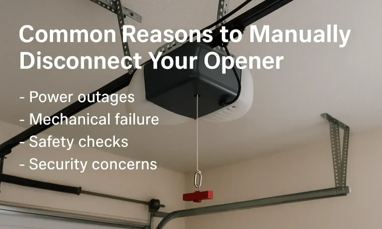 Common Reasons to Manually Disconnect Your Opener