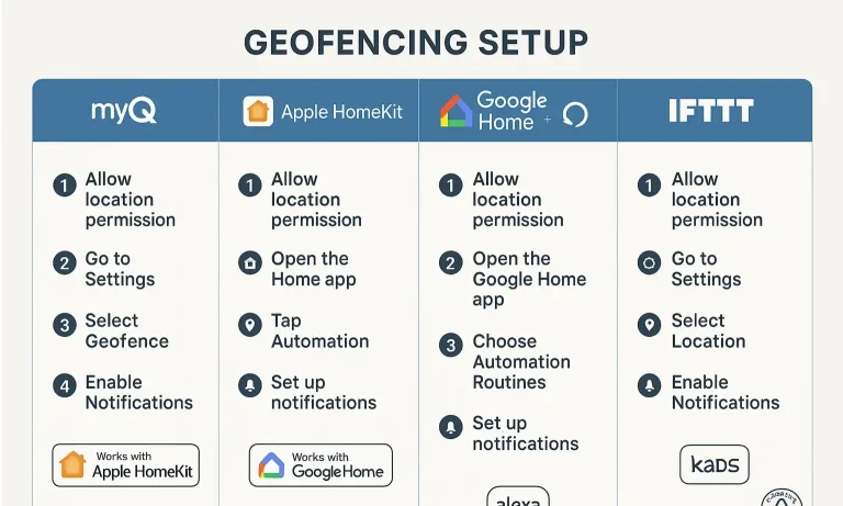 Compare and follow clear geofencing setup steps across platforms to streamline your smart garage door automation configuration with confidence.