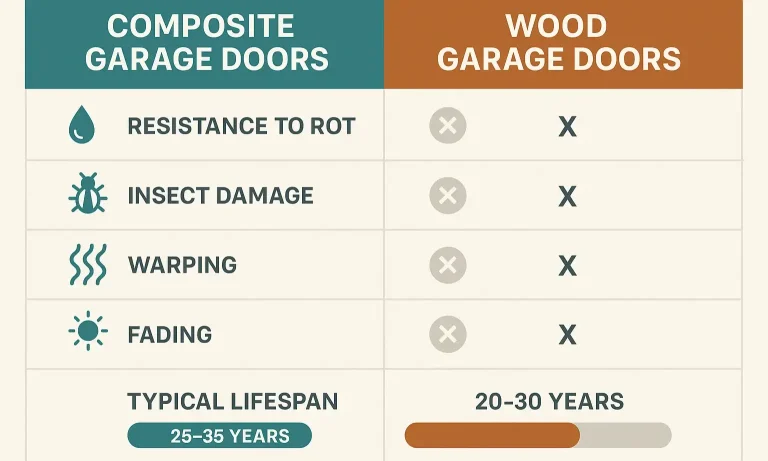 Compare durability: composite doors last longer than wood