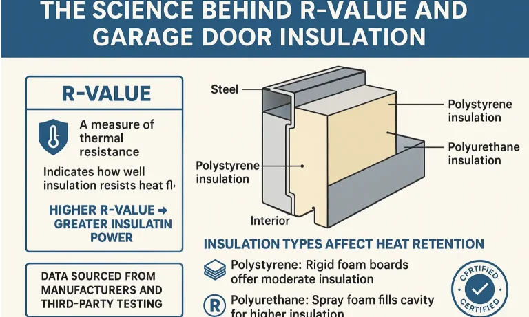Compare polystyrene and polyurethane garage door insulation