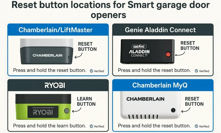 Compare Reset Button Locations Across Opener Brands