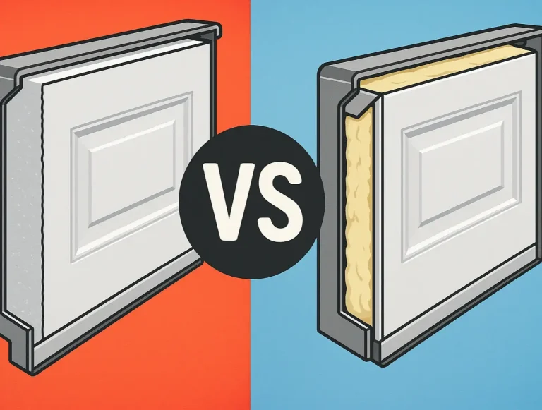 fiberglass batt vs foam garage door insulation photo