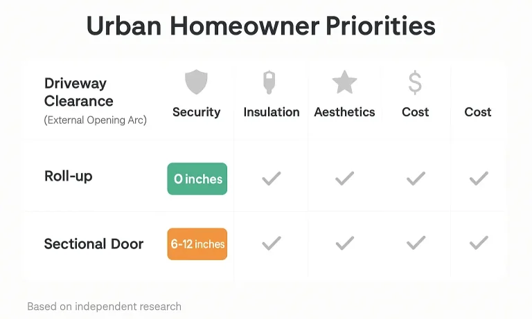 Comparing Roll-Up and Sectional Doors for City Homes