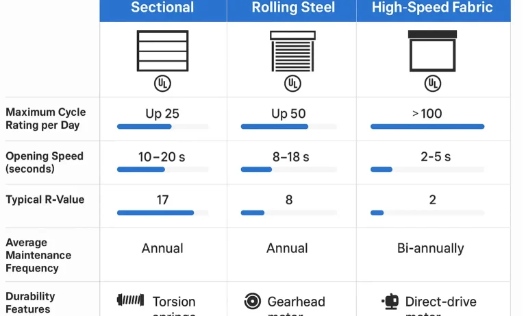 Comparing Warehouse Door Types for Durability and Speed