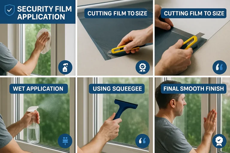 Comprehensive visual tutorial on professional security film installation empowers homeowners with confidence and practical know-how.