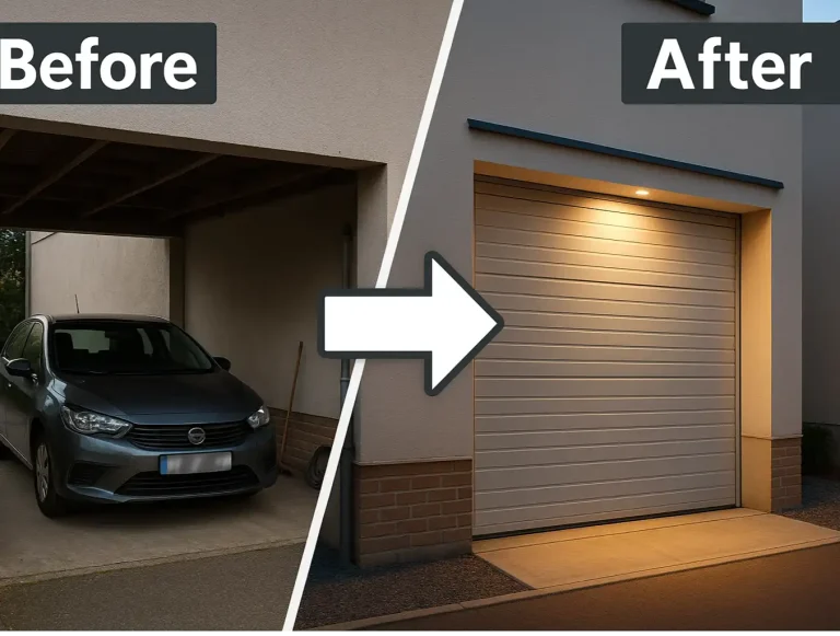 carport to garage small spaces photo
