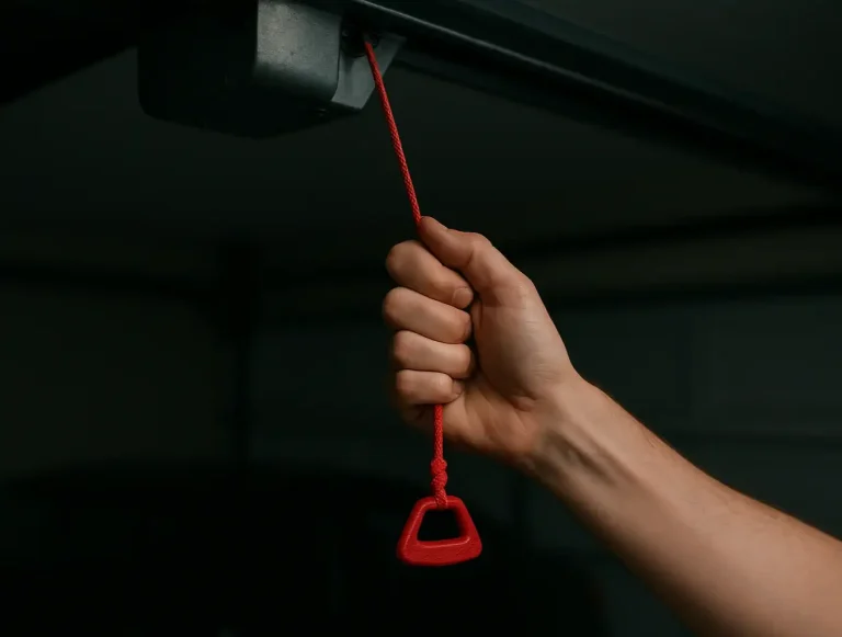 garage door emergency manual override photo