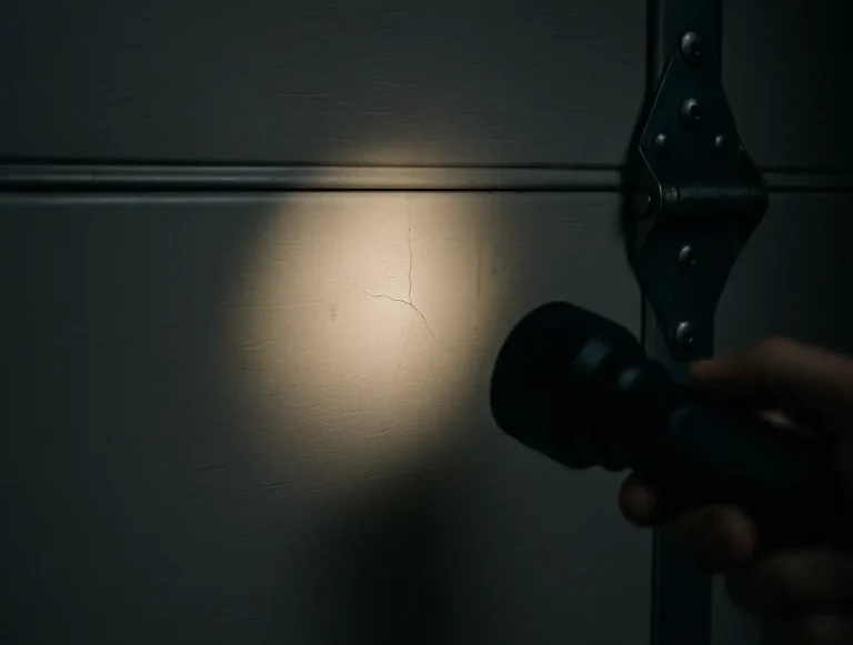 detect micro cracks garage door photo