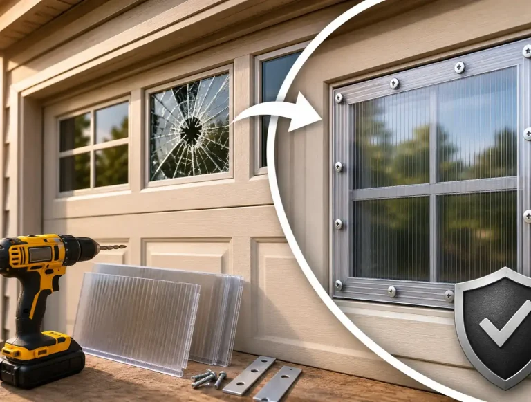diy garage window security photo
