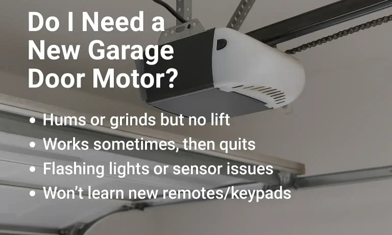 Do I Need a New Garage Door Motor