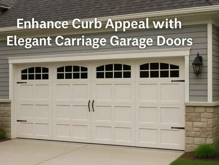 enhance curb appeal with elegant carriage garage doors photo