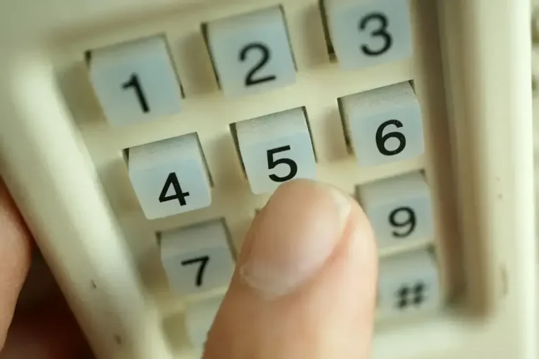 Entering Access Code on a Garage Door Keypad