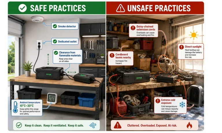 Essential Setup for Safe Garage Charging