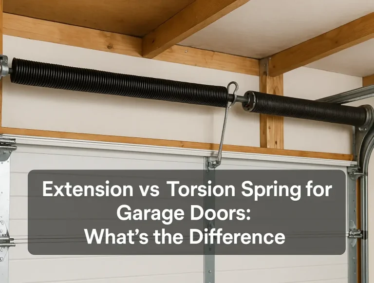 extension vs torsion spring for garage doors whats the difference photo