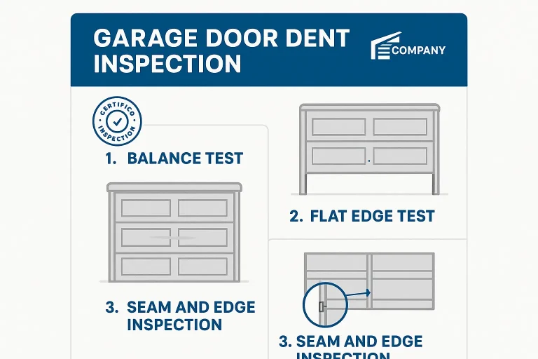 Follow this comprehensive inspection checklist to confidently assess your garage door dent's impact and decide your next steps safely and effectively.