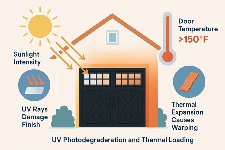 Following this simple 3-step process ensures effective cleaning without damaging the delicate dark finish of black carriage garage doors. Avoid bleach and harsh soaps to preserve the door’s appearance.