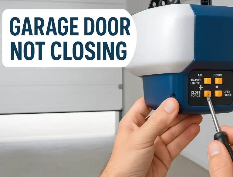 garage door travel force adjustment photo
