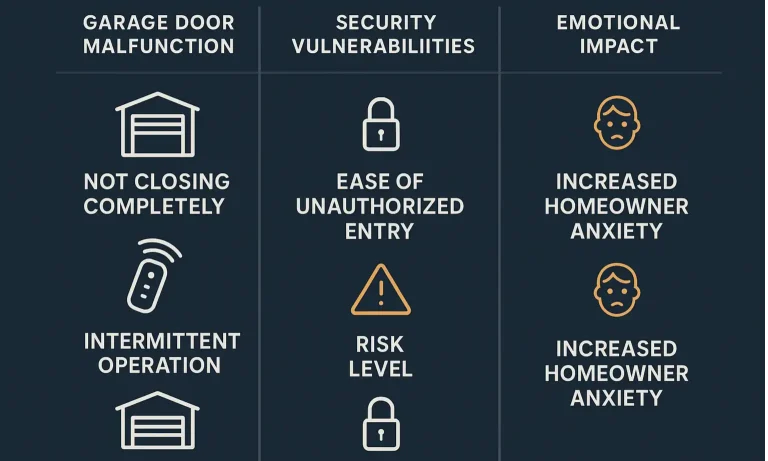 Garage Door Faults: Risks, Symptoms, and Solutions